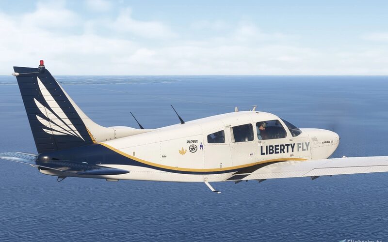 Just Flight PA-28R Turbo III - Liberty Fly Livery