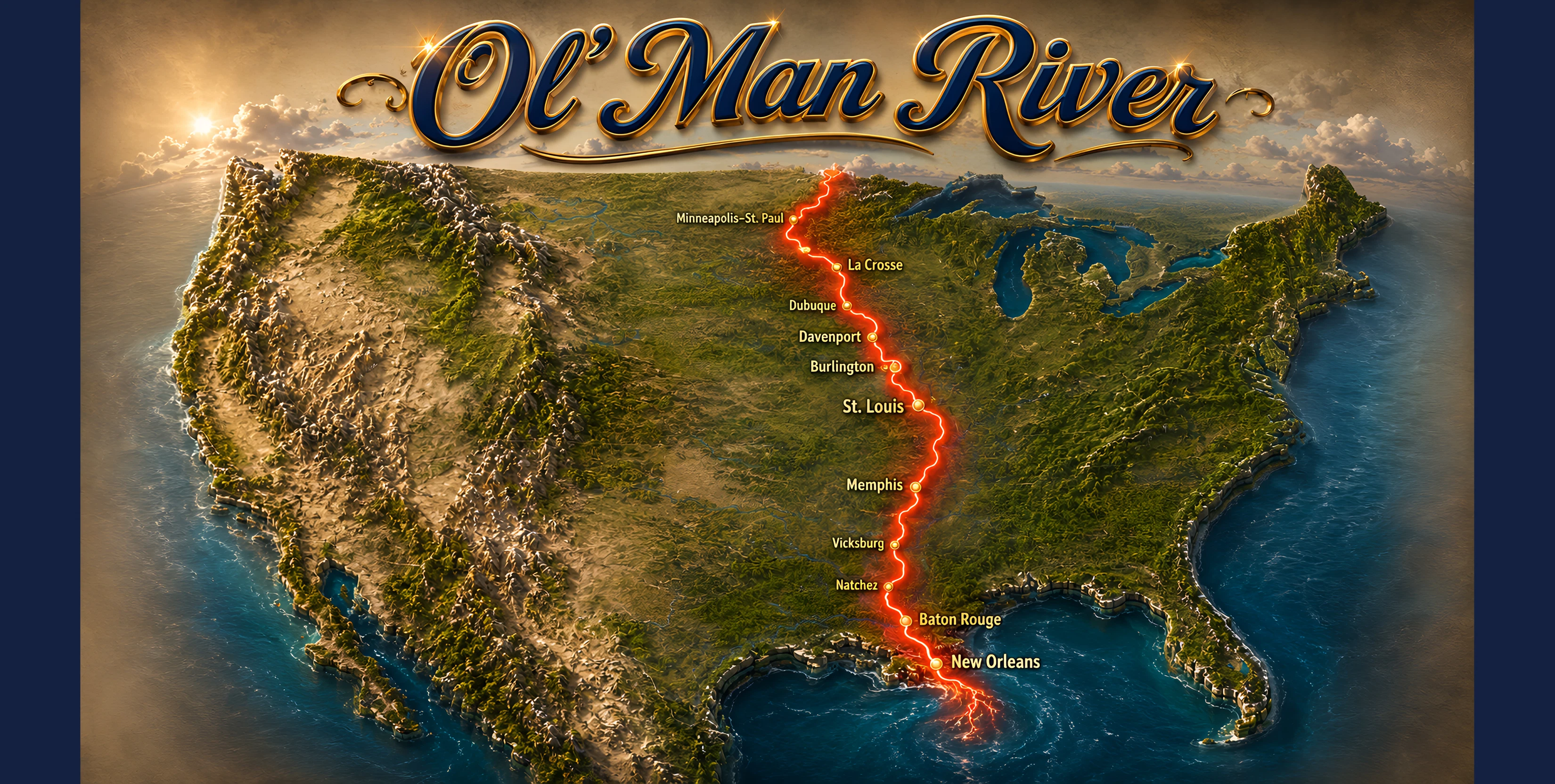 Ol' Man River - Le Mississippi, de la source à la mer
